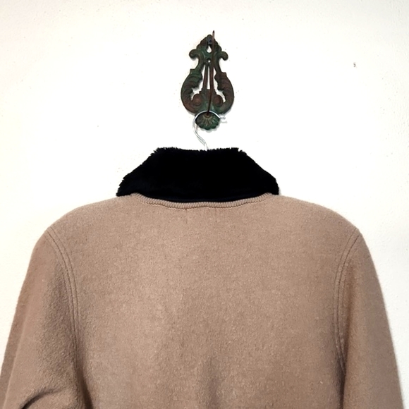 VINTAGE D'Allaird's 100% Wool Jacket Detachable Faux Fur Collar EUC Size Small - Picture 4 of 11
